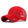 Verão em estoque volume de corrida impressão CAP87 boné de rede chapéu de sol masculino protetor solar casual boné de beisebol com aba fabricantes