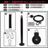Set de poleas de cable para entrenamiento de jalón alto, Barra de polea de cable resistente casera para bricolaje, Bandeja para discos de pesas