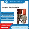 Mangueira de vapor com revestimento de tecido vermelho de alta pressão e alta temperatura mangueira de borracha EPDM trançada com aço mangueira de vapor trançada com arame de aço