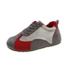 Zapatillas de entrenamiento gruesas retro de color bloqueado para mujer, estilo alemán, con aumento de altura interno, nuevas zapatillas casuales de suela gruesa para otoño 2026