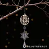 Colgante de copo de nieve austriaco de acrílico transparente, barra de hielo, gota de agua Decoración navideña, lámpara de cristal, adorno para árbol de Navidad