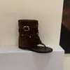 Sandalias de Tira en el Dedo Estilo Nuevo 2026 para Uso al Aire Libre, Botines Huecos de Suela Gruesa de Verano, Sandalias de Tira en el Dedo Estilo Británico, Zapatos Estilo Bota Romana