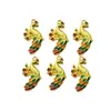 Nuevo Colgante Pequeño de Gota Fénix Oro Amarillo Imitación Jade Hetian Accesorios para Pulseras Accesorios DIY