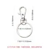 Chaveiro de metal personalizado para cintura com fivela de cachorro de metal giratória, argola de chaveiro, porta-chaves de brinquedo, feito sob medida