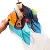 Nuevo Pañuelo Cuadrado de Seda Estampado de Tucán Simulado Chal Bufanda para el Cuello Tacto de Alta Gama Para Atar Al Cuello Pañuelo Cuadrado Pequeño Pañuelo para la Cabeza Bufanda de Seda Bufanda