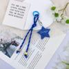 Nuevo creativo estilo miu color acrílico lentejuelas estrellas cordón de nailon cadena para teléfono móvil llavero colgante para bolso