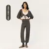 Conjunto de Yoga Relajado para Mujer, Efecto Adelgazante y Moldeador, Conjunto de Tres Piezas para Fitness, Entrenamiento de Pilates, Traje Deportivo para Exteriores
