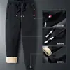 Pantalones Gruesos Forrados de Borrego de Invierno para Hombre, Casual, Holgados, Tallas Grandes, Deportivos, Pierna Recta, Cálidos