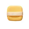 Esponja para base de maquillaje tipo cojín de aire de tarta de yema de huevo y piña, se expande al contacto con el agua, no absorbe producto, esponja para base de maquillaje tipo cojín de aire seca y húmeda
