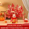 Decoración de Año Nuevo 2026 Año del Caballo Cubo de la Fortuna Adornos de Escritorio para Configuración de Atmósfera de Año Nuevo y Festival de Primavera, Arreglo de Escena Festiva para Mostradores