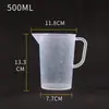 Copo medidor de plástico, de grau alimentício, com marcações, para uso doméstico, panificação e lojas de milk tea, disponível nos tamanhos de 2000ml e 5000ml, design espessado, grande capacidade