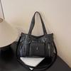 Bolso cruzado de gran capacidad para mujer, bandolera informal, estilo retro, portátil, para hombro