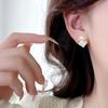 Aretes de ópalo con prisma geométrico para mujer, exquisita moda para combinar con todo, diseño de nicho, estilo de lujo ligero, aretes simples y personalizados