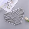Nueva ropa interior de algodón transpirable de cintura media para damas, bragas para niñas con borde sin costuras, venta directa de fábrica