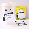Anotações adesivas de panda de desenho animado para estudantes, etiquetas de lembrete fofas, marcadores de lembrete de escritório, notas adesivas reutilizáveis