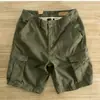 Pantalones cortos de herramientas transfronterizos para hombre Ami Kaji holgados, rectos, modernos, retro, lavados, con múltiples bolsillos, pantalones casuales para hombre