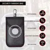 En stock venta directa de fábrica Amazon fibra de carbono RFID funda para llaves de coche con blindaje anti-magnético anti-robo cepillo bolsa Faraday