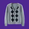 Uniformes Escolares Primarios, Cárdigans de Punto para Niños, Chaquetas Acolchadas Estilo Preppy para Niñas Primavera y Otoño, Suéteres de Algodón para Niños