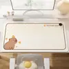 Mouse pad aquecido com tema de desenho animado, perfeito para o inverno, projetado para mulheres que trabalham em escritório, mantém as mãos aquecidas enquanto trabalham na mesa do computador, e é um tapete de mesa aquecido de tamanho grande para o escritório