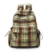 Mochilas Escolares de Otoño e Invierno para Niñas, Estudiantes de Secundaria, Estudiantes de Preparatoria, Mochilas Versátiles de Gran Capacidad, Bolsas de Viaje Diarias, Bolsas de Lana a Cuadros