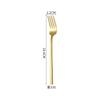 Faca e Garfo de Aço Inoxidável Colher Coreana de Cabo Redondo Comida Ocidental Dourado Faca de Bife e Garfo Colher Garfo de Sobremesa Conjunto de Cinco Peças Fabricante Atacado