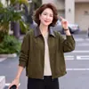 Chaqueta de moda transfronteriza para mujer, nuevo diseño elegante para 2026, primavera y otoño, adelgazante, adecuada para mediana edad y personas mayores, corte ajustado, talla grande, chaqueta versátil