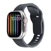 Adequado para Todas as Séries de Relógios Apple Watch de Geração S1-0 Pulseira Esportiva Inteligente de Silicone Cor Pura Onda Ultra