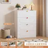 Gabinete de hierro forjado de cinco cajones para mesita de noche, gabinete de almacenamiento estrecho, gabinete de almacenamiento de cajones multicapa, organizador de ropa interior y calcetines