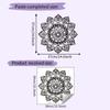 Comércio exterior preto flor de mandala criativa quarto sala de estar varanda dormitório decoração de casa papel de parede autoadesivo atacado transfronteiriço