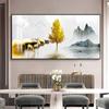 Quadro decorativo para caixa de medidor elétrico tamanho grande caixa de distribuição caixa de proteção de interruptor abstrato não perfurado ultralongo horizontal corrente fraca pintura suspensa