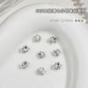 Mini Pequena Pilha Bola de Diamante Joias para Nail Art Quadrado Gordo Coração Torto Coração de Pêssego Pilha Branca Diamante Laço Brilhante