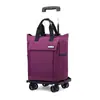 Bolsa de Compras, Bolsa Carrito con Ruedas Universales, Tirable y Transportable, Repelente al Agua, Pequeña, Mediana y Mochila Escolar con Carrito para Estudiantes Universitarios, Bolso de Hombro para Viaje