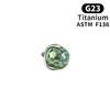 Piercing para la lengua de titanio F136 Bola de discoteca súper brillante Bombilla pequeña Joyería para piercing de labio Piercing de aleación de titanio G23 Pendiente