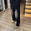 Jeans Lavados Rasgados Cleanfit para Hombre, Estilo Primavera Americana High Street, Pantalones de Pierna Ancha Ajustados
