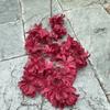 Oferta Especial Tema Rojo Grande Boda Flor Artificial Al Por Mayor Nuevo Estilo Chino Borgoña Flor de Guía de Camino Base de Fila de Flores Artificiales
