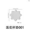 Molde de Silicone para Porta-Copos Flor de Papoula Estilo Ins Flor de Lótus Floco de Neve Molde DIY Gesso para Aromaterapia Resina