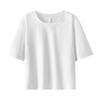 Camiseta Feminina de Verão para Esportes de Manga Curta Camiseta Curta Umbigo para Meninas Roupa de Yoga de Secagem Rápida Leve Respirável Roupa Fitness Justa