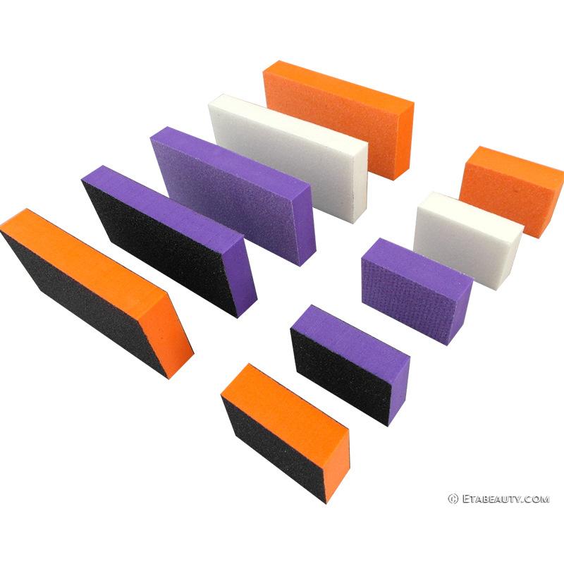 修指甲打磨砂条海绵豆腐方块锉订制四面方型eva抛光块
