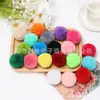 Em estoque 5cm pompom colorido feito à mão pompom diy acessórios de cabelo infantis acessórios de pompom bola de fio grosso 5cm