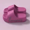 Pantuflas de plataforma gruesa para aumentar la altura para mujer, sandalias gruesas antideslizantes para exteriores con suela blanda de EVA, zapatos de playa de verano para mujer con una sensación cómoda