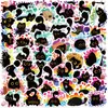 50 Adesivos Originais de Grafite de Gato Preto Orgulhoso Decorativos para Guitarra Caderno Mala DIY à Prova d'Água Atacado Transfronteiriço