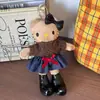 Bolsa Colgante Hello Kitty Piernas Largas Fragancia Ligera Muñeca de Peluche Dibujos Animados Lindo Llavero de Corazón Colgante de Regalo