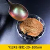 Fabricante de Tinta en Polvo de Mica Perlada Dorada para Uñas Artísticas para Aplicación en Plástico, Polvo Perlado Iridiscente Neón Camaleón al por Mayor