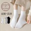 Meias de Verão Cor Creme de Cano Médio Cor Sólida Estilo Coreano Selecionadas Cuidadosamente, Meias Elásticas de Quatro Cores Absorventes de Suor Tendência para Casal