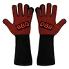 Guantes protectores de silicona para barbacoa y horno microondas, alta temperatura 800 grados, anti quemaduras, aislamiento térmico, antideslizantes, a prueba de fuego
