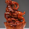 Ornaments de Escultura em Ébano Rato Boi Tigre Coelho Dragão Cobra Cavalo Ovelha Galo Macaco Cachorro Porco Yuanbao Conjunto Zodiacal de Artesanato