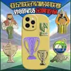 Liga dos Campeões Asiática Quente Transfronteiriça Adesivos Metálicos para Celular Insígnias de Troféu da Liga de Elite Chaveiros Periféricos de Futebol Colares em Estoque
