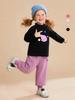 Roupas Infantis Amila 2026 Inverno Nova Camiseta Infantil Color Block com Desenho Gola Alta Meia Camada Base Ativa Infantil