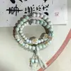 Fabricantes fornecem pulseira de cerâmica de liga novo estilo chinês feito à mão versátil estilo nacional pulseira de cerâmica de círculo duplo estilo étnico minoritário