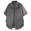 Camisa de Verano de Manga Corta para Hombre, Marca de Moda Ajuste Holgado Manga Corta Naranja Dopamina Camisa a Cuadros para Hombre